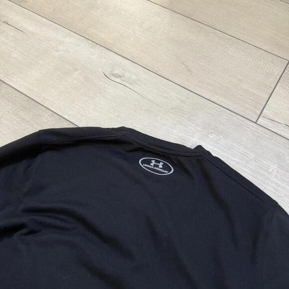 Under Armour ColdGear Black Henley Long Sleeve Shirt Men Size Small Casual Sport - Picture 6 of 10